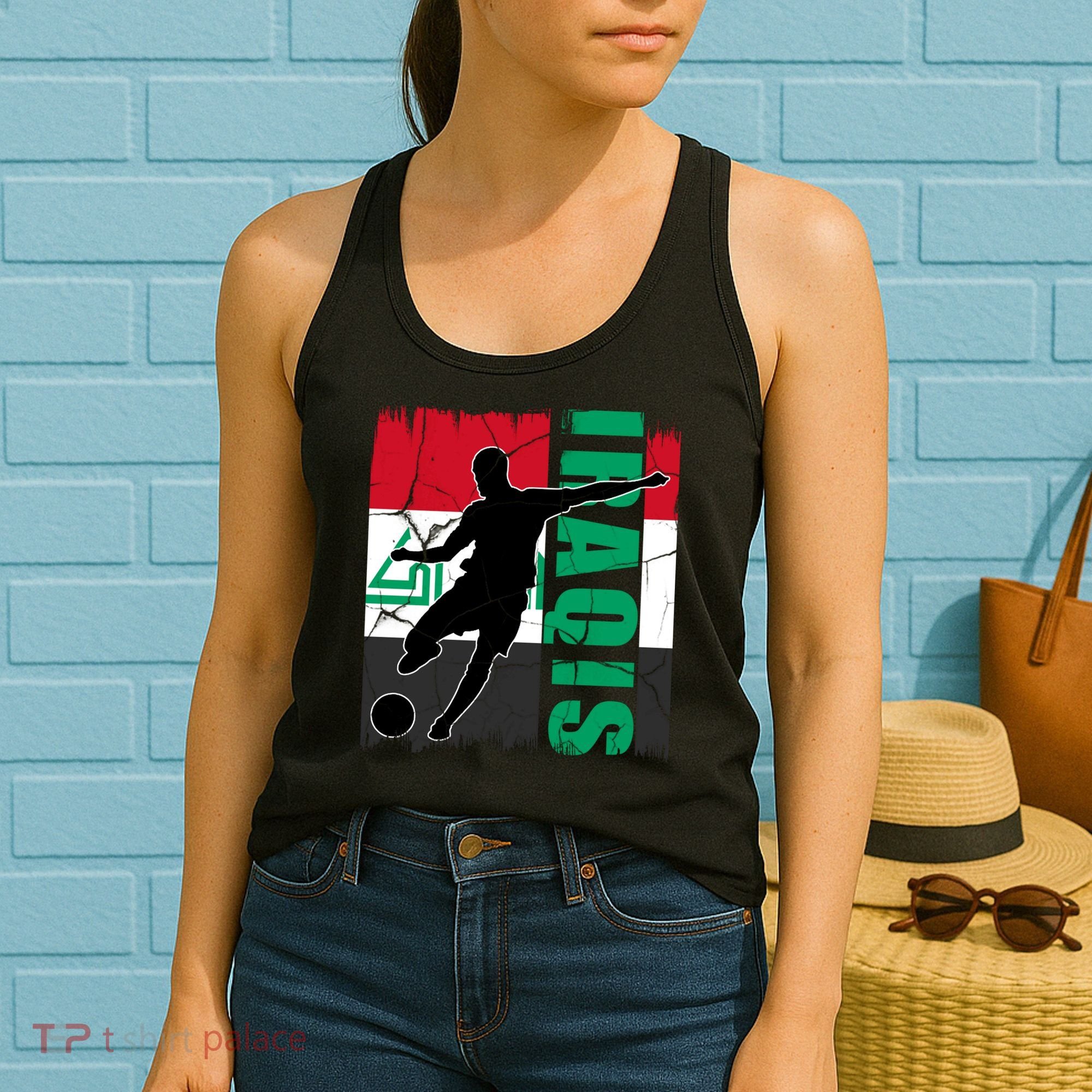 Iraqi Futbol Soccer Player Women's Tank Top