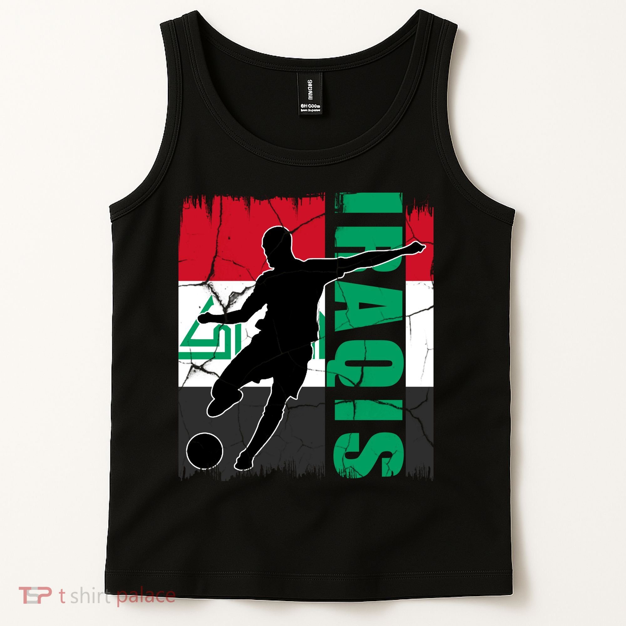 Iraqi Futbol Soccer Player Tank Top