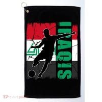 Iraqi Futbol Soccer Player Golf Towel thumb 0