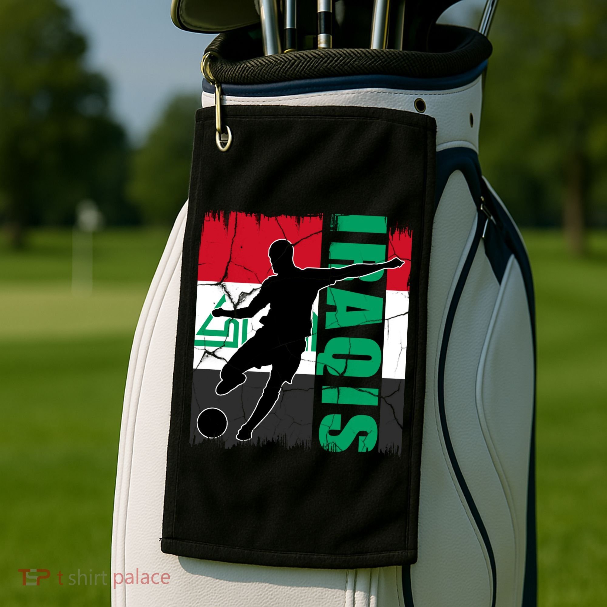 Iraqi Futbol Soccer Player Golf Towel