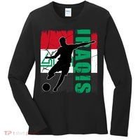 Iraqi Futbol Soccer Player Women's Long Sleeve Shirt thumb 0
