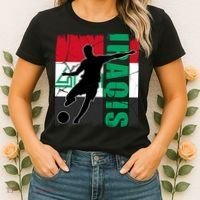 Iraqi Futbol Soccer Player Women's T-Shirt thumb 2