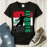 Iraqi Futbol Soccer Player Women's T-Shirt thumb 3