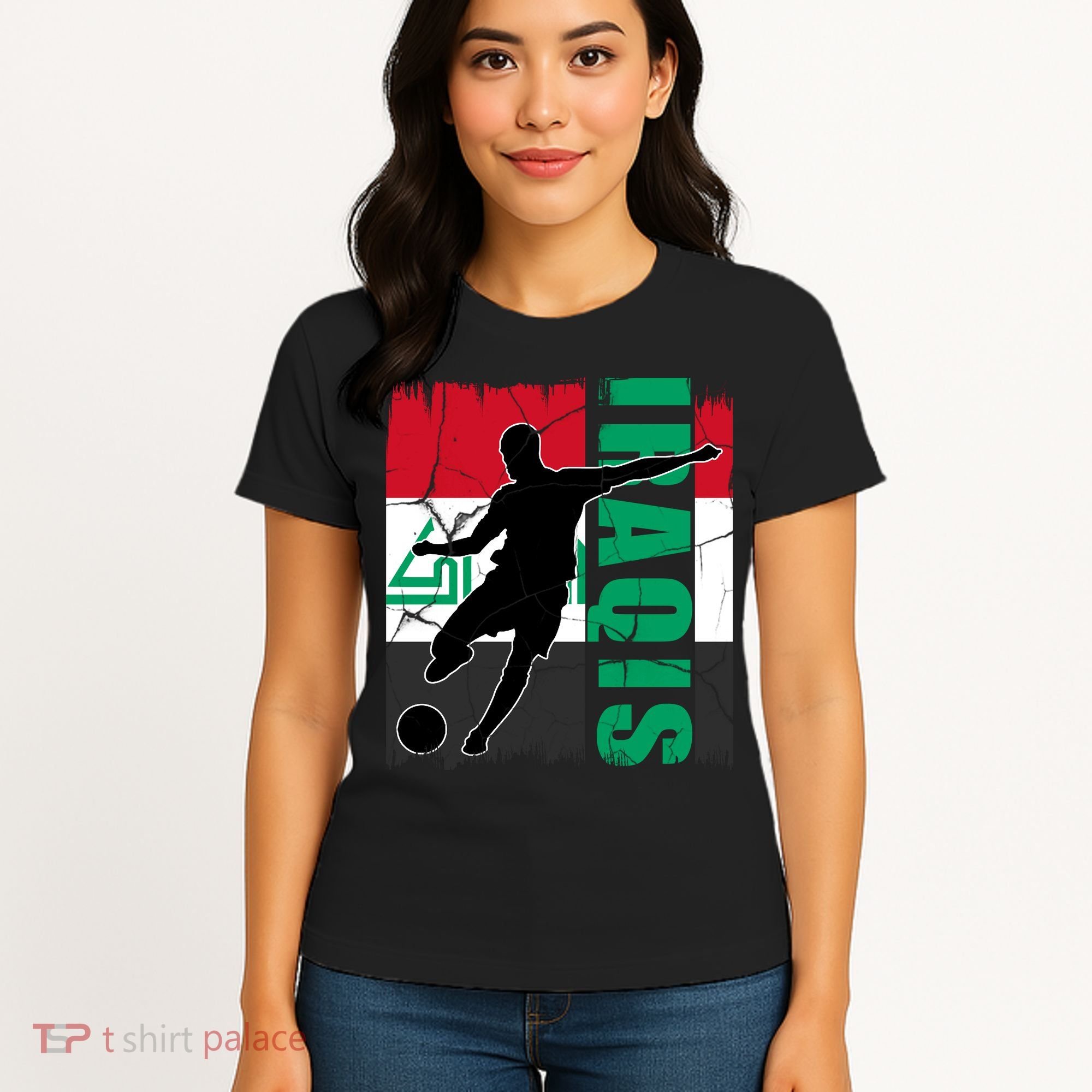 Iraqi Futbol Soccer Player Women's T-Shirt
