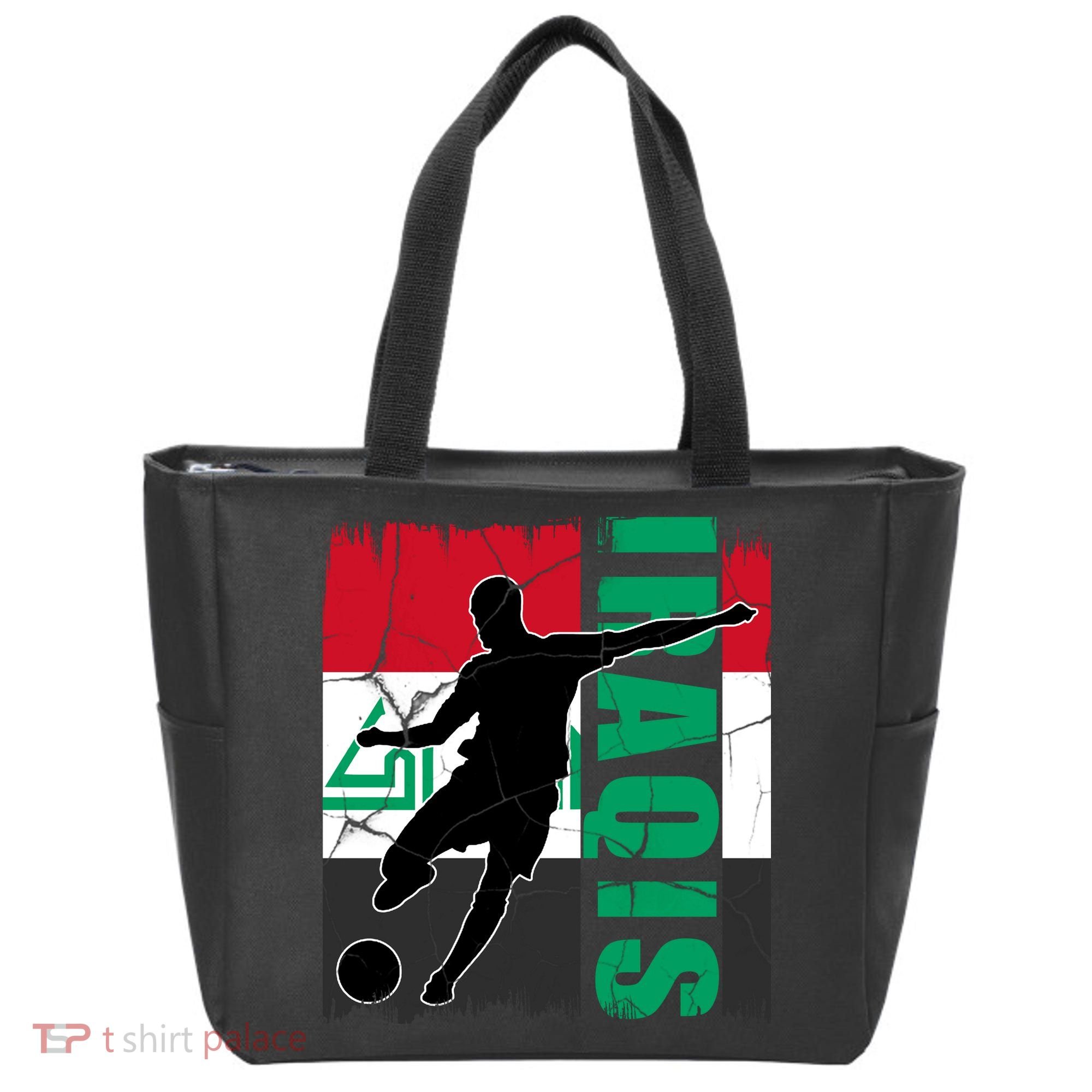 Iraqi Futbol Soccer Player Tote Bag