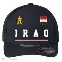 Iraq Futbol Soccer Logo Flexfit Unipanel Trucker Cap thumb 0