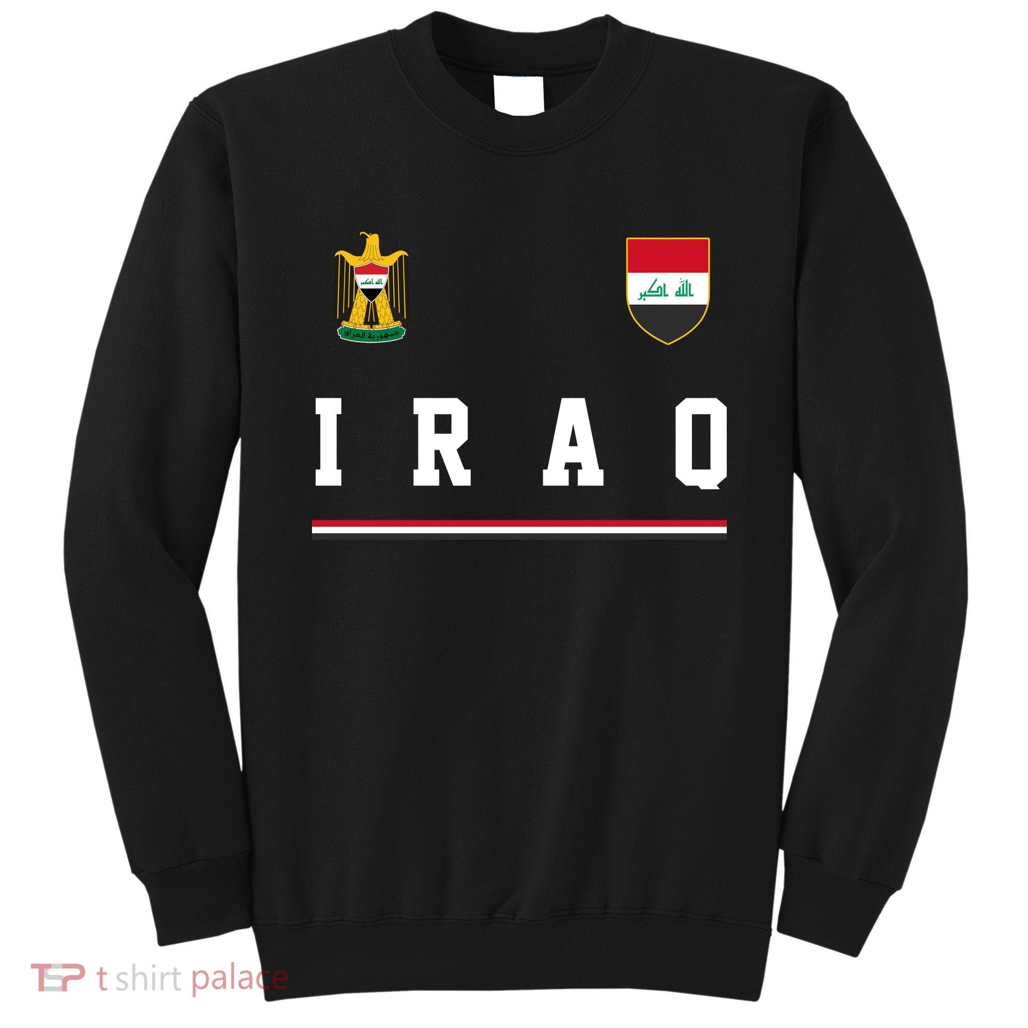 Iraq Futbol Soccer Logo Sweatshirt