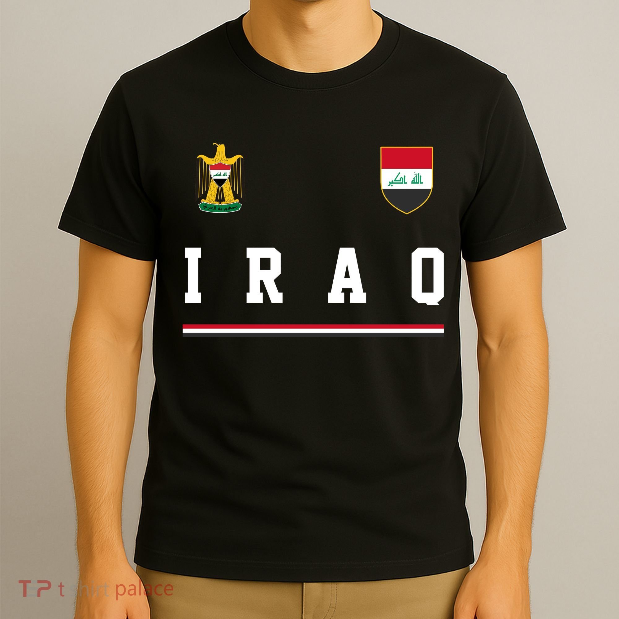 Iraq Futbol Soccer Logo T-Shirt