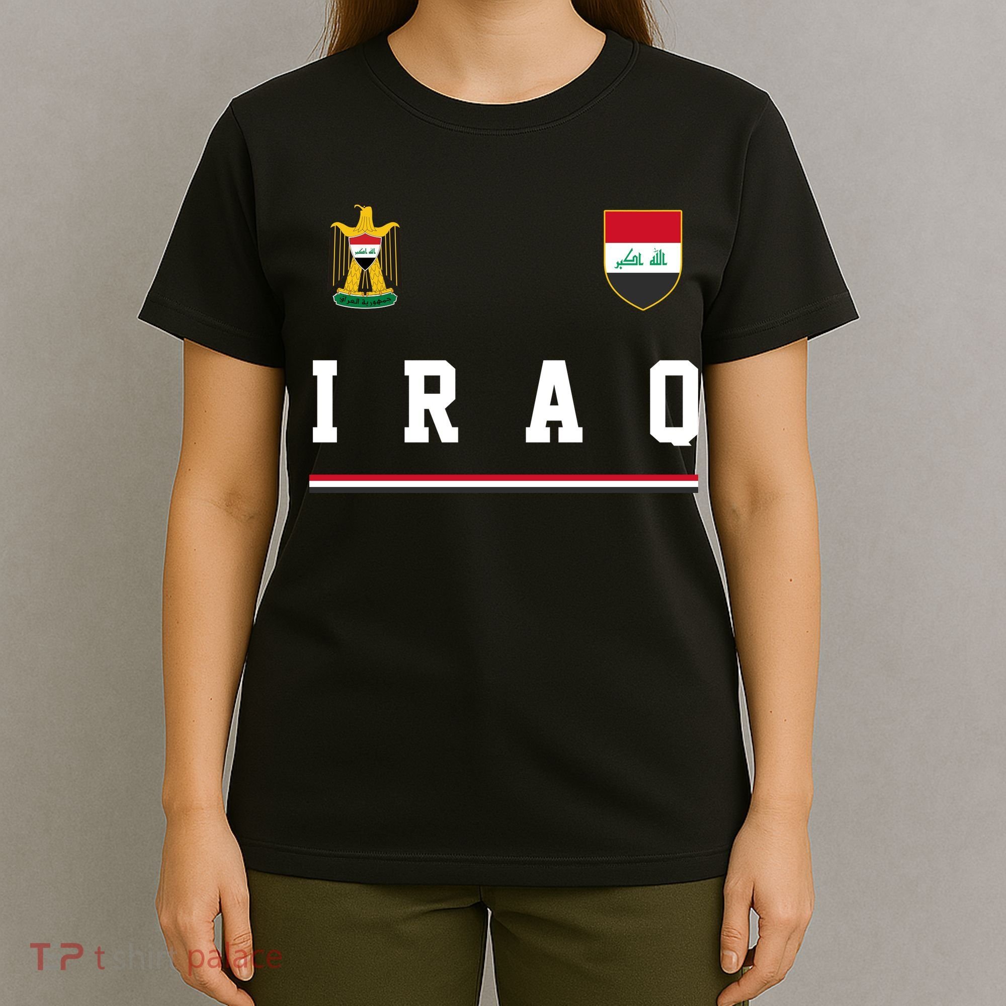 Iraq Futbol Soccer Logo T-Shirt
