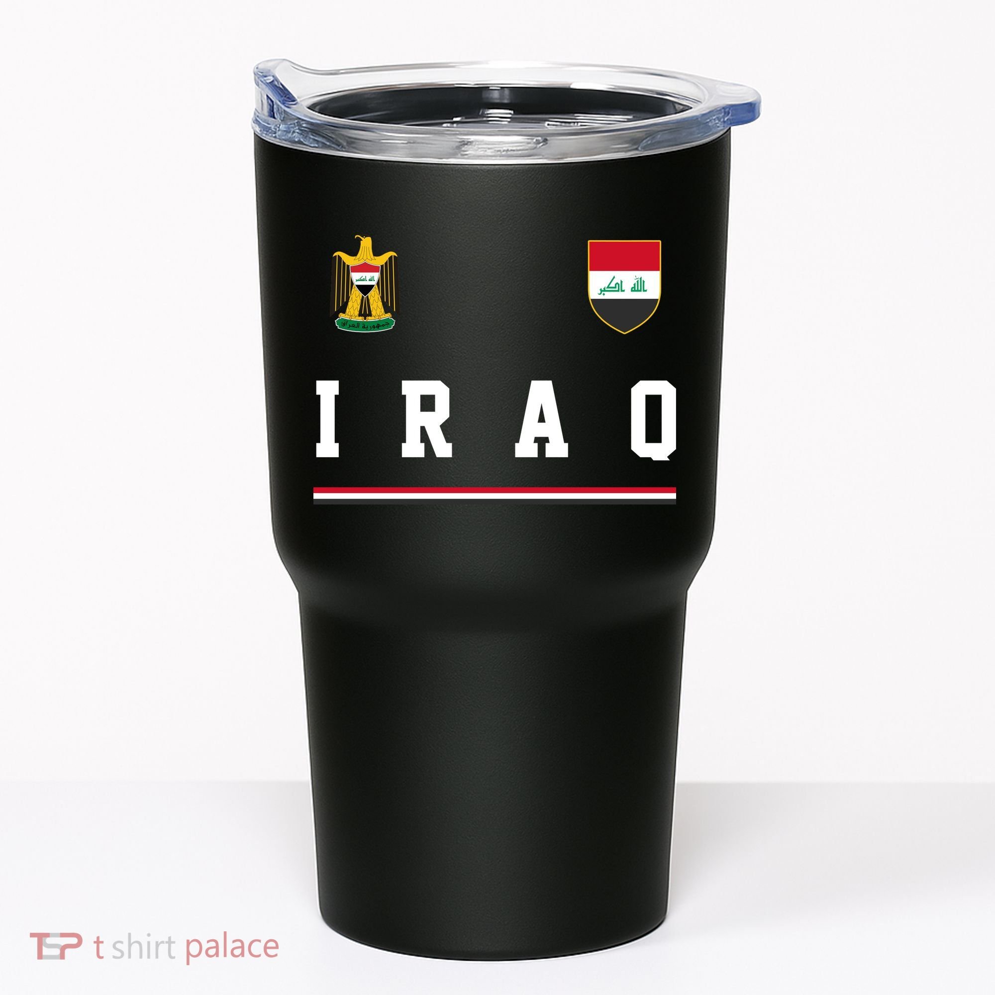 Iraq Futbol Soccer Logo Tumbler