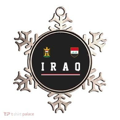 Iraq Futbol Soccer Logo Ornament