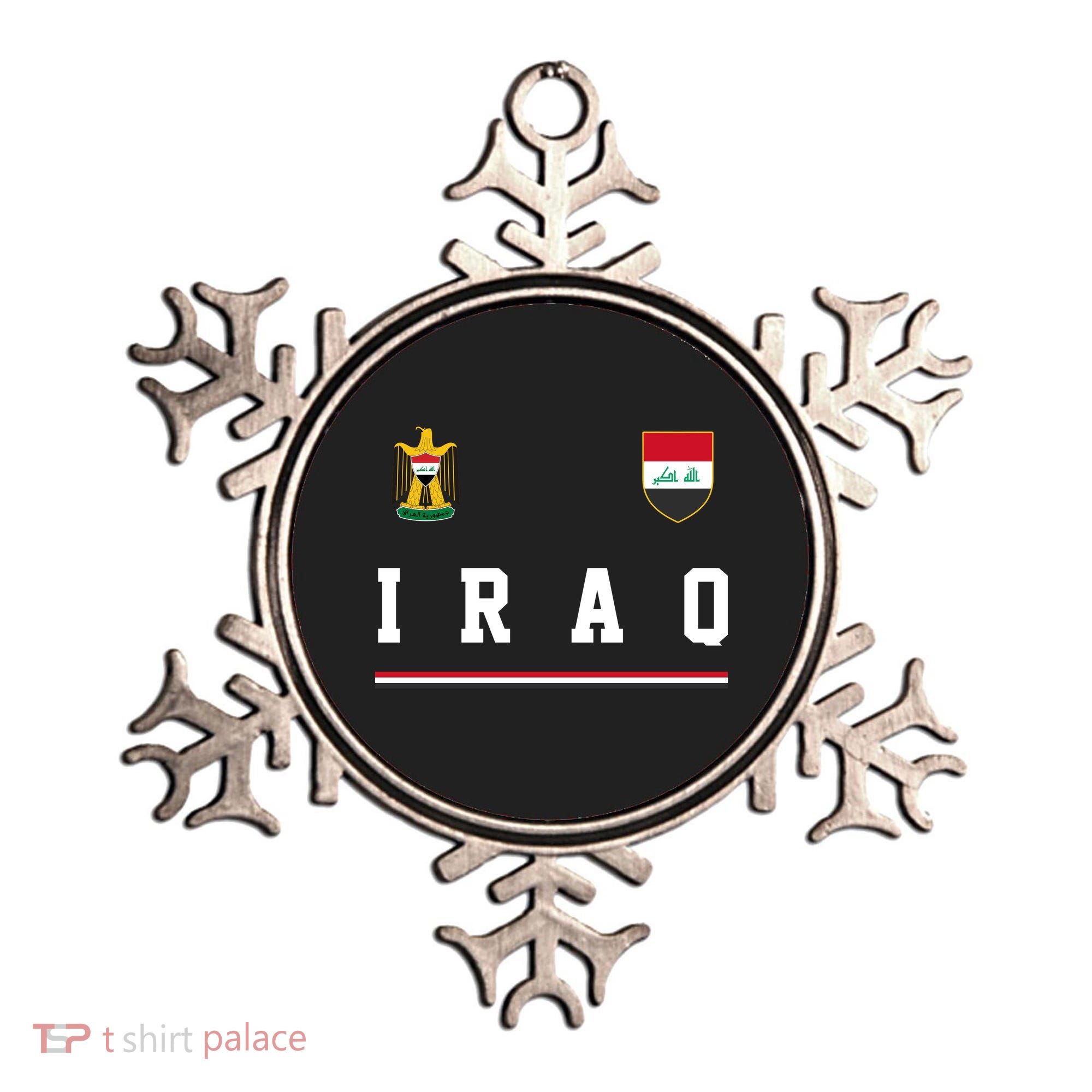Iraq Futbol Soccer Logo Ornament