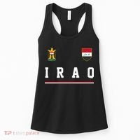 Iraq Futbol Soccer Logo Women's Tank Top thumb 0