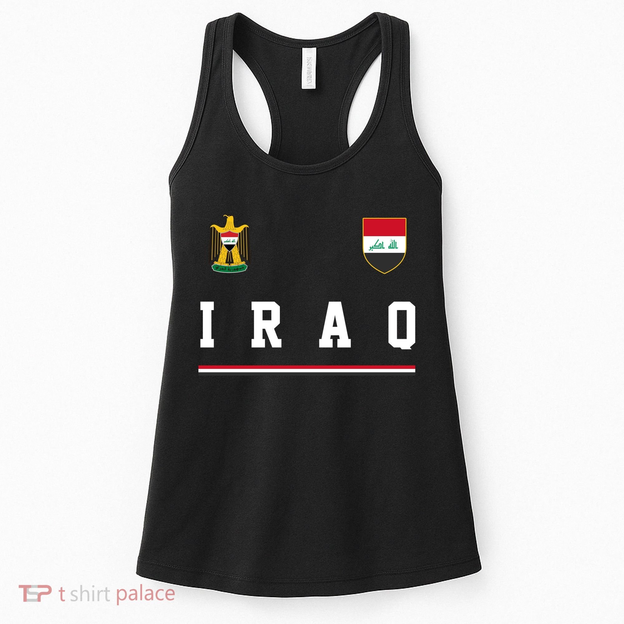 Iraq Futbol Soccer Logo Women's Tank Top
