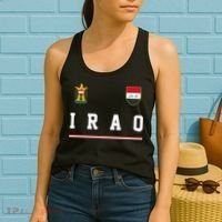 Iraq Futbol Soccer Logo Women's Tank Top thumb 2