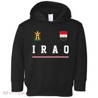 Iraq Futbol Soccer Logo Toddler Hoodie thumb 0
