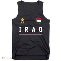 Iraq Futbol Soccer Logo Tank Top thumb 0