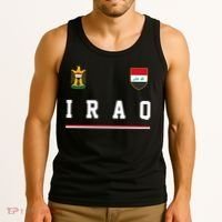 Iraq Futbol Soccer Logo Tank Top thumb 3