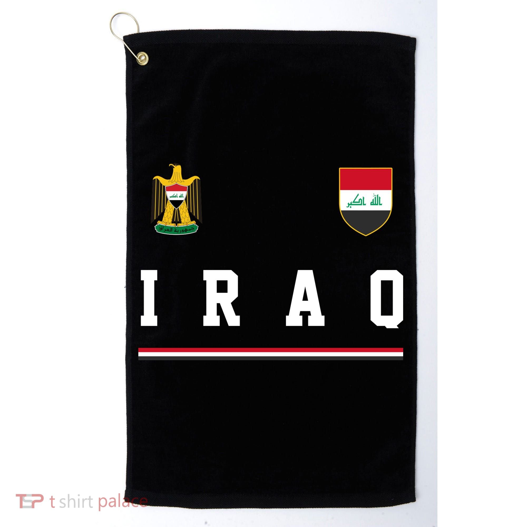 Iraq Futbol Soccer Logo Golf Towel