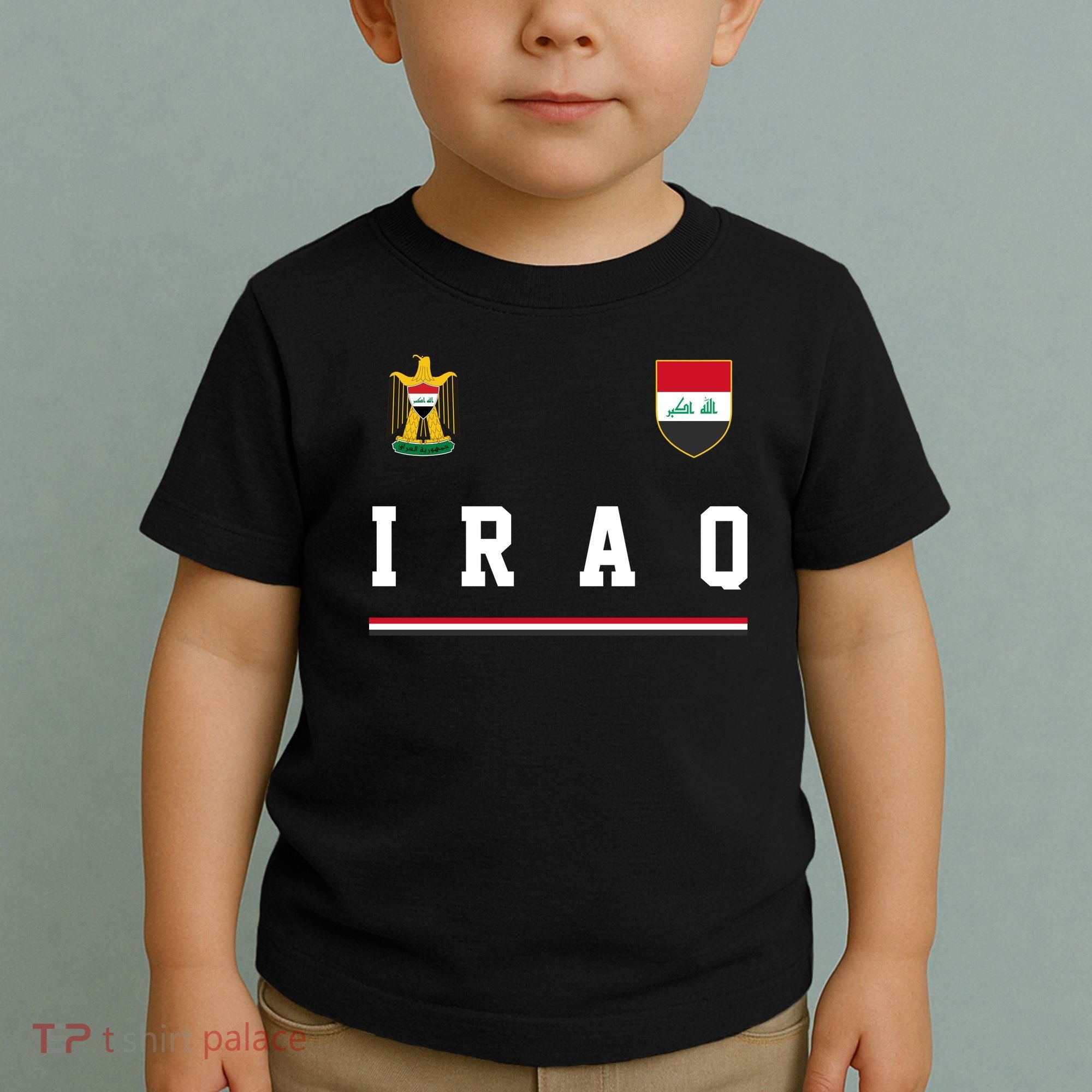 Iraq Futbol Soccer Logo Toddler T-Shirt