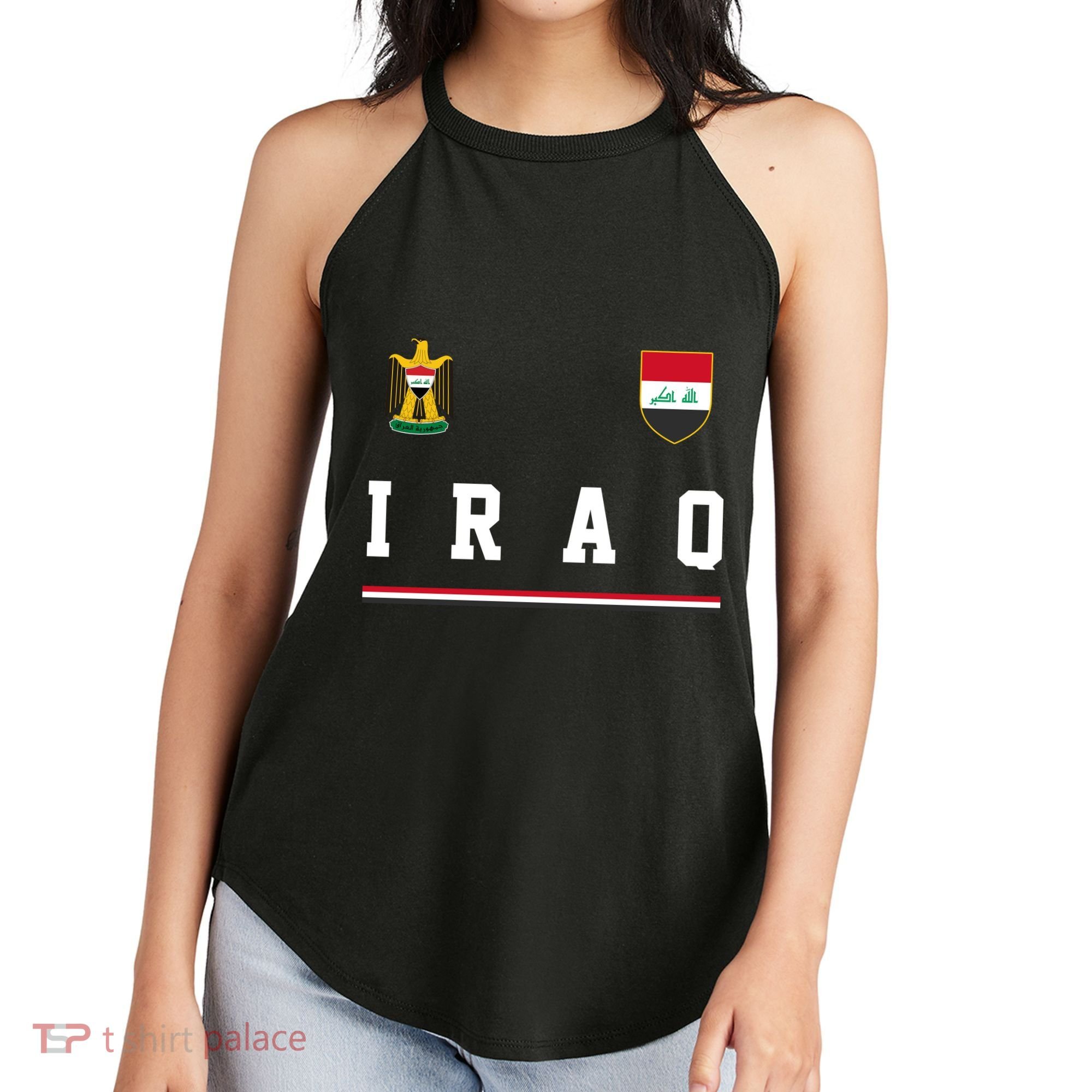 Iraq Futbol Soccer Logo Women's Perfect Tri Rocker Tank
