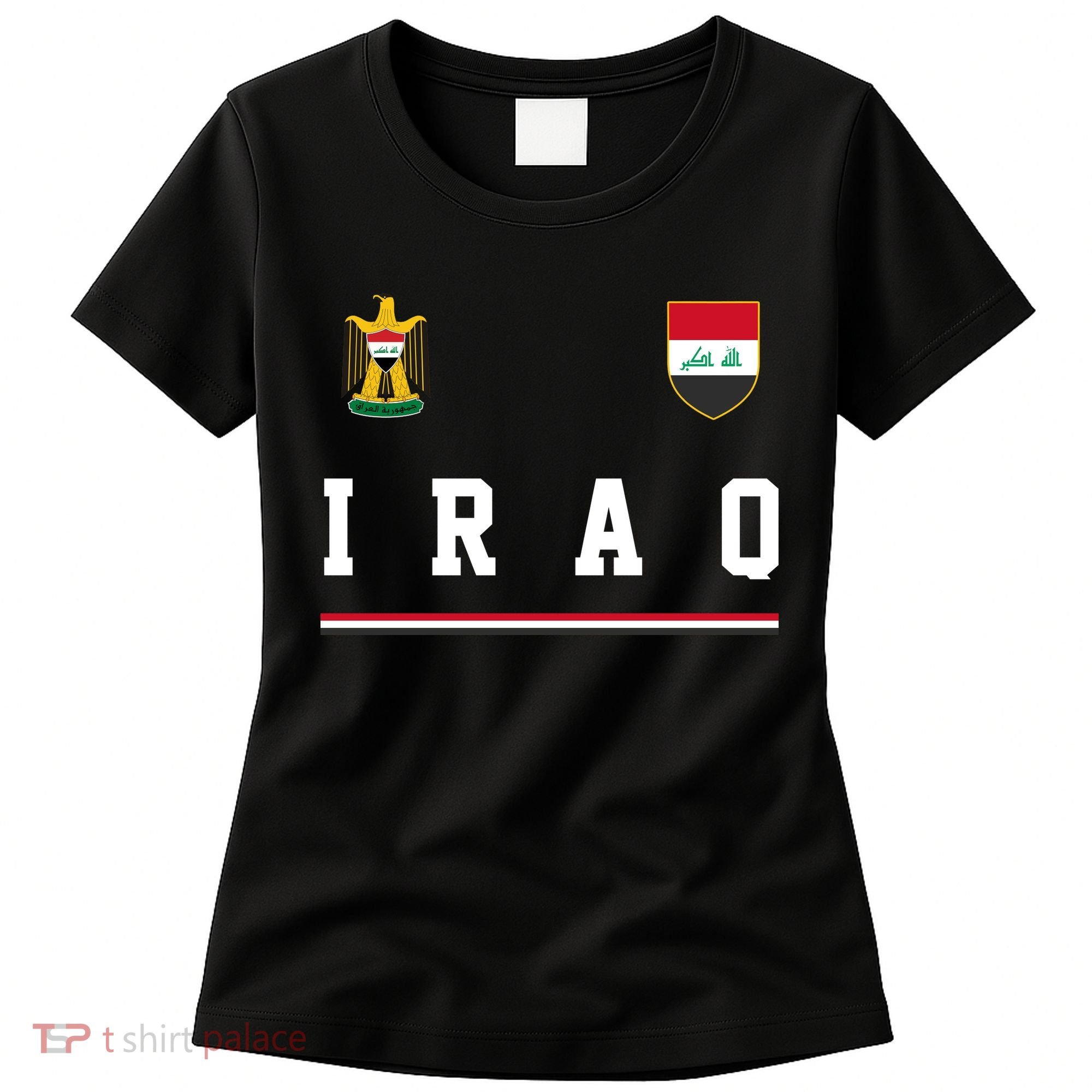 Iraq Futbol Soccer Logo Women's T-Shirt