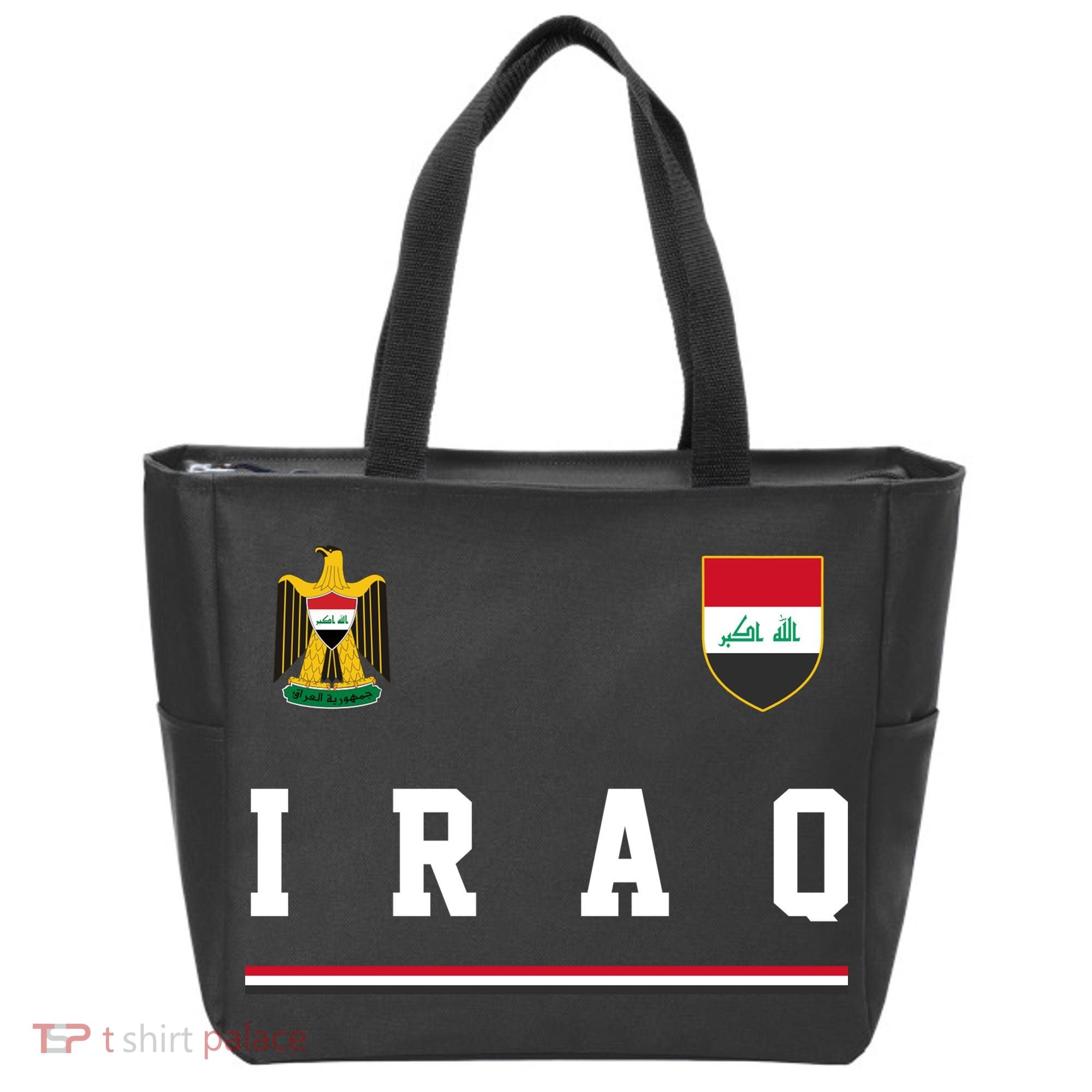 Iraq Futbol Soccer Logo Tote Bag