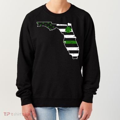 Irish Florida State Flag American Map Women's Sweatshirt