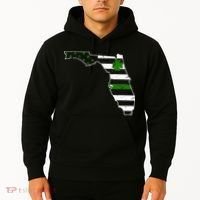 Irish Florida State Flag American Map Hoodie thumb 2