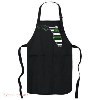 Irish Florida State Flag American Map Apron