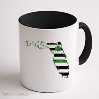 Irish Florida State Flag American Map Coffee Mug thumb 1