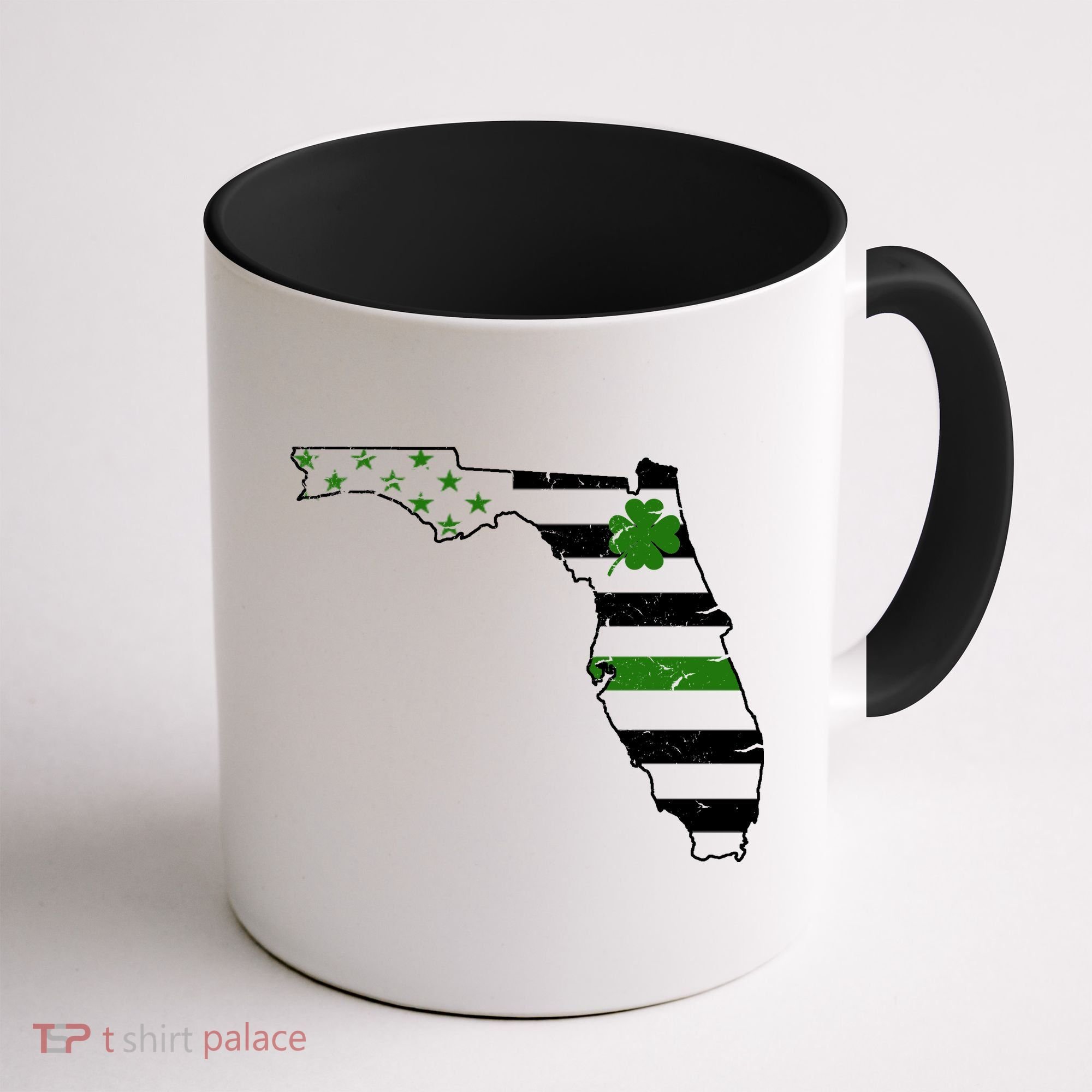 Irish Florida State Flag American Map Coffee Mug