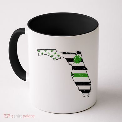 Irish Florida State Flag American Map Coffee Mug