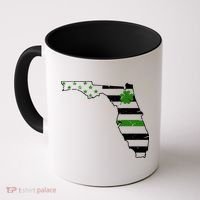 Irish Florida State Flag American Map Coffee Mug thumb 0