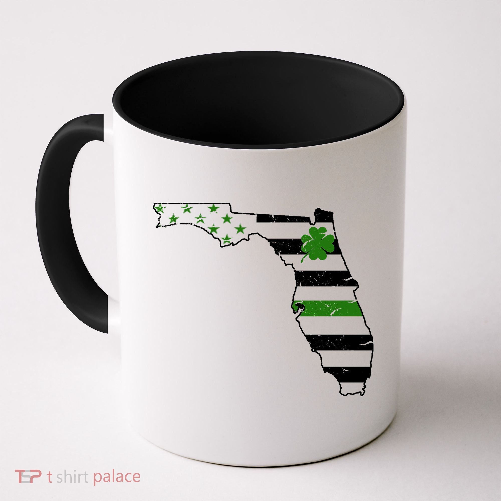 Irish Florida State Flag American Map Coffee Mug