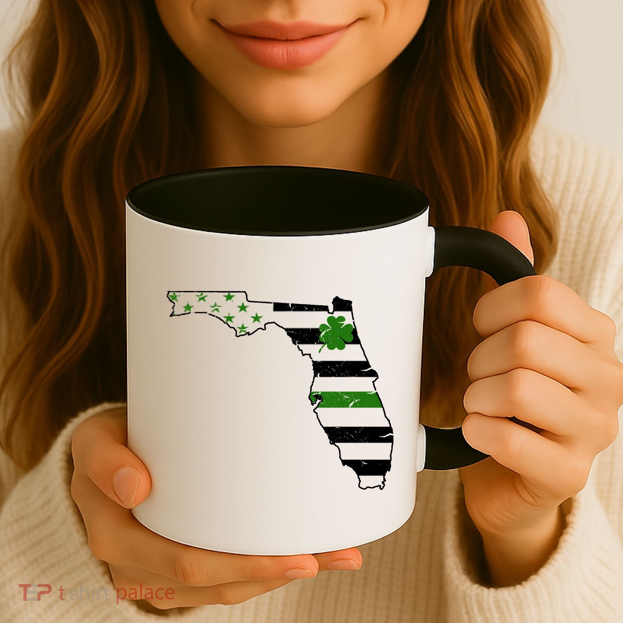 Irish Florida State Flag American Map Coffee Mug