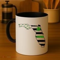 Irish Florida State Flag American Map Coffee Mug thumb 4