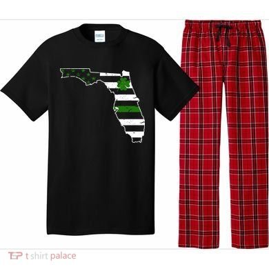 Irish Florida State Flag American Map Pajama Set
