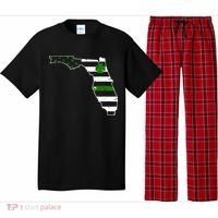 Irish Florida State Flag American Map Pajama Set thumb 0