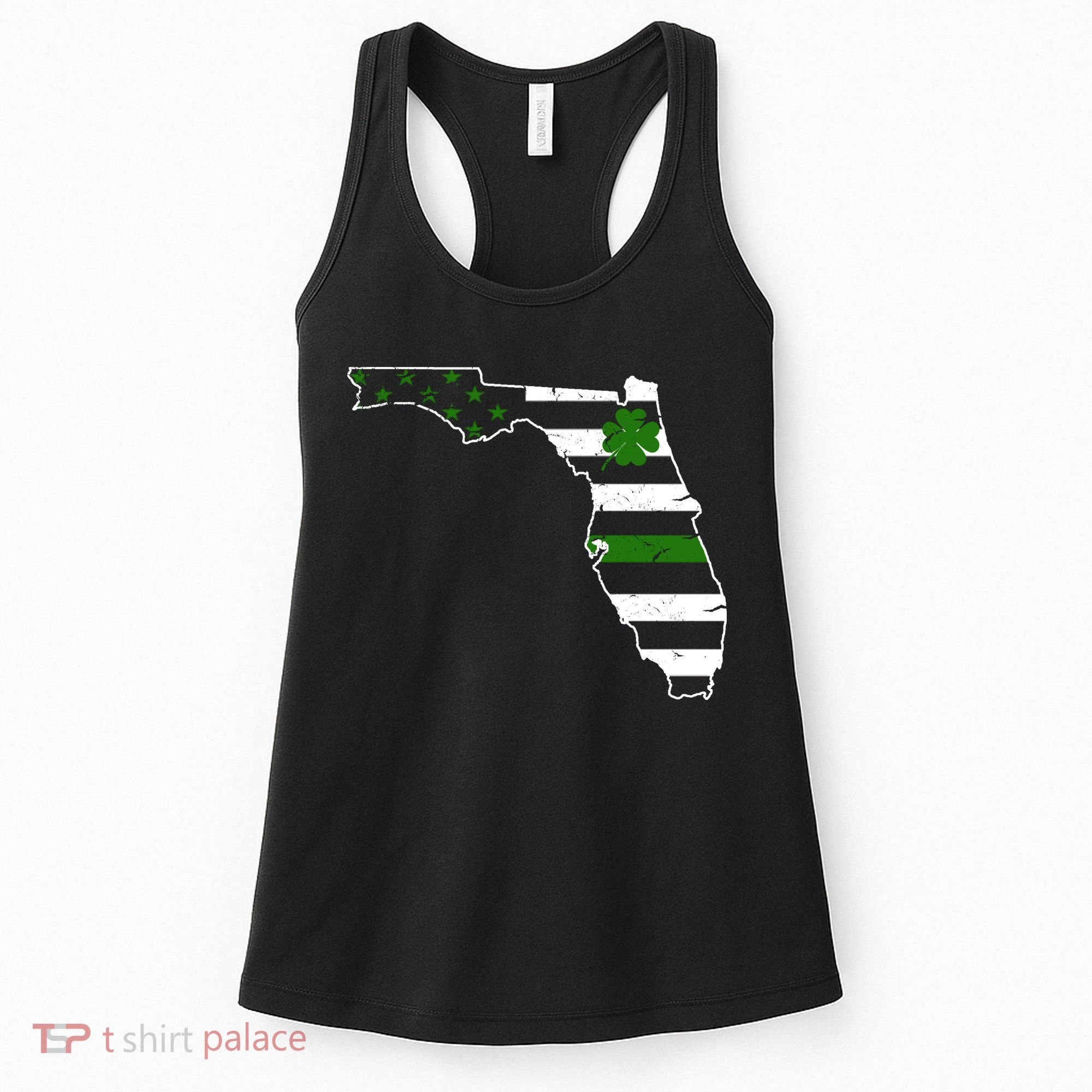 Irish Florida State Flag American Map Women's Tank Top