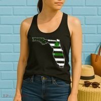 Irish Florida State Flag American Map Women's Tank Top thumb 2