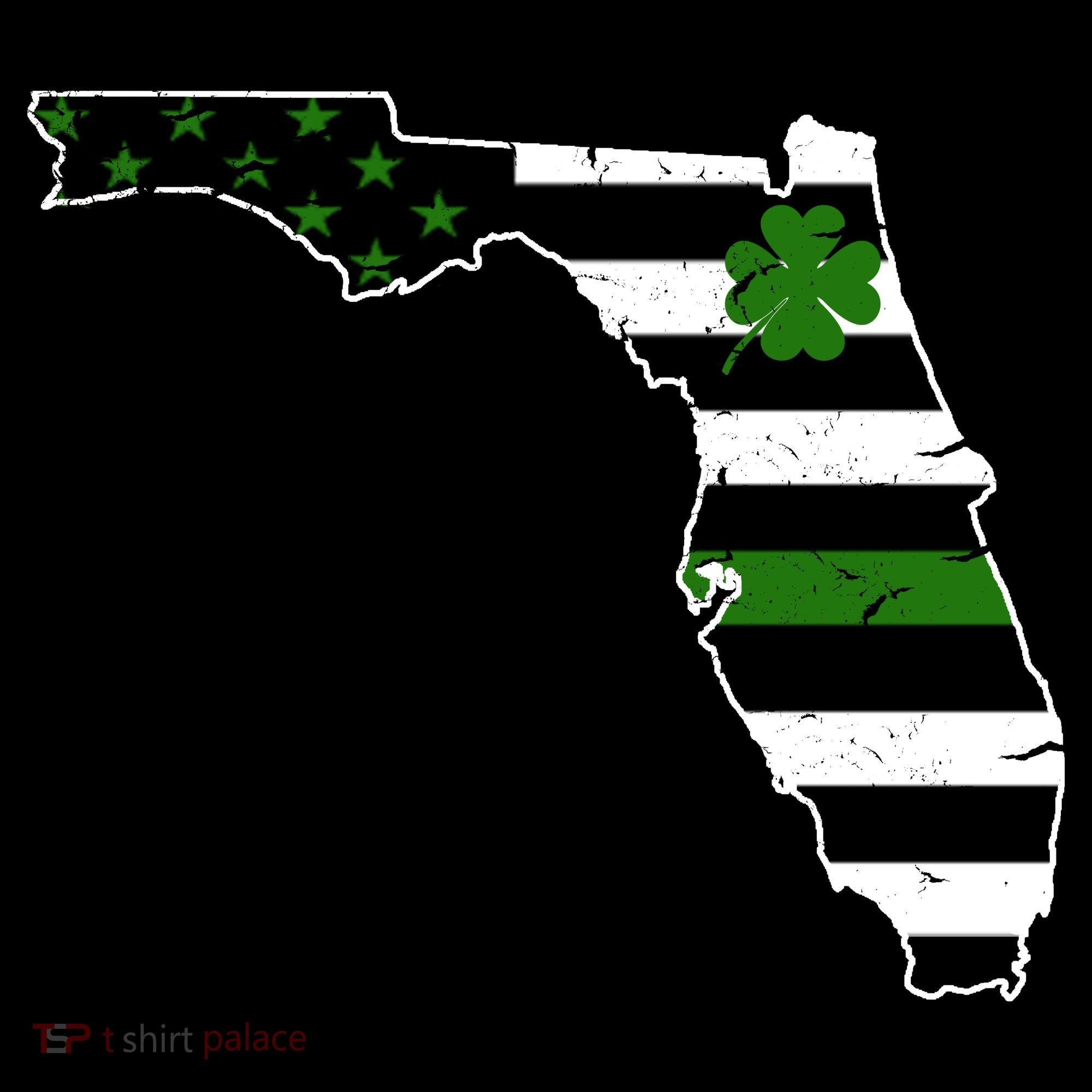 Irish Florida State Flag American Map Women's Tank Top