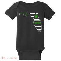 Irish Florida State Flag American Map Baby Bodysuit thumb 0