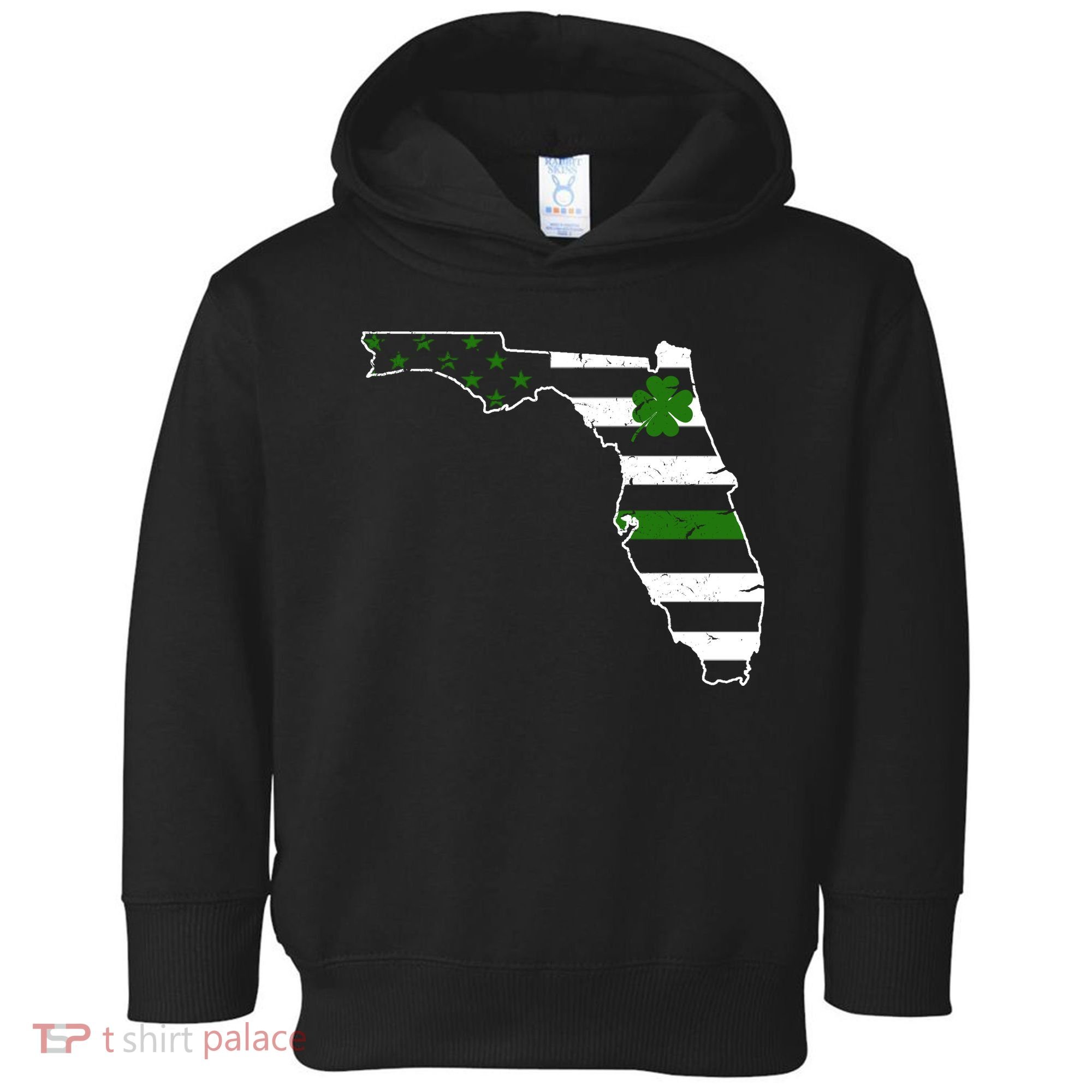 Irish Florida State Flag American Map Toddler Hoodie