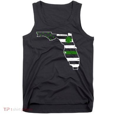 Irish Florida State Flag American Map Tank Top