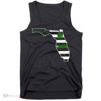 Irish Florida State Flag American Map Tank Top thumb 0