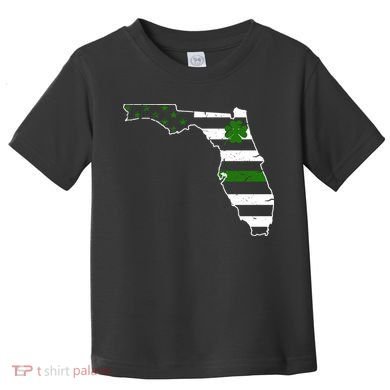 Irish Florida State Flag American Map Toddler T-Shirt