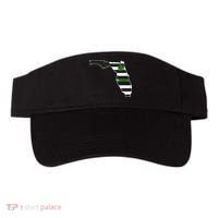 Irish Florida State Flag American Map Visor thumb 0
