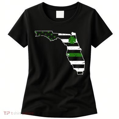 Irish Florida State Flag American Map Women's T-Shirt