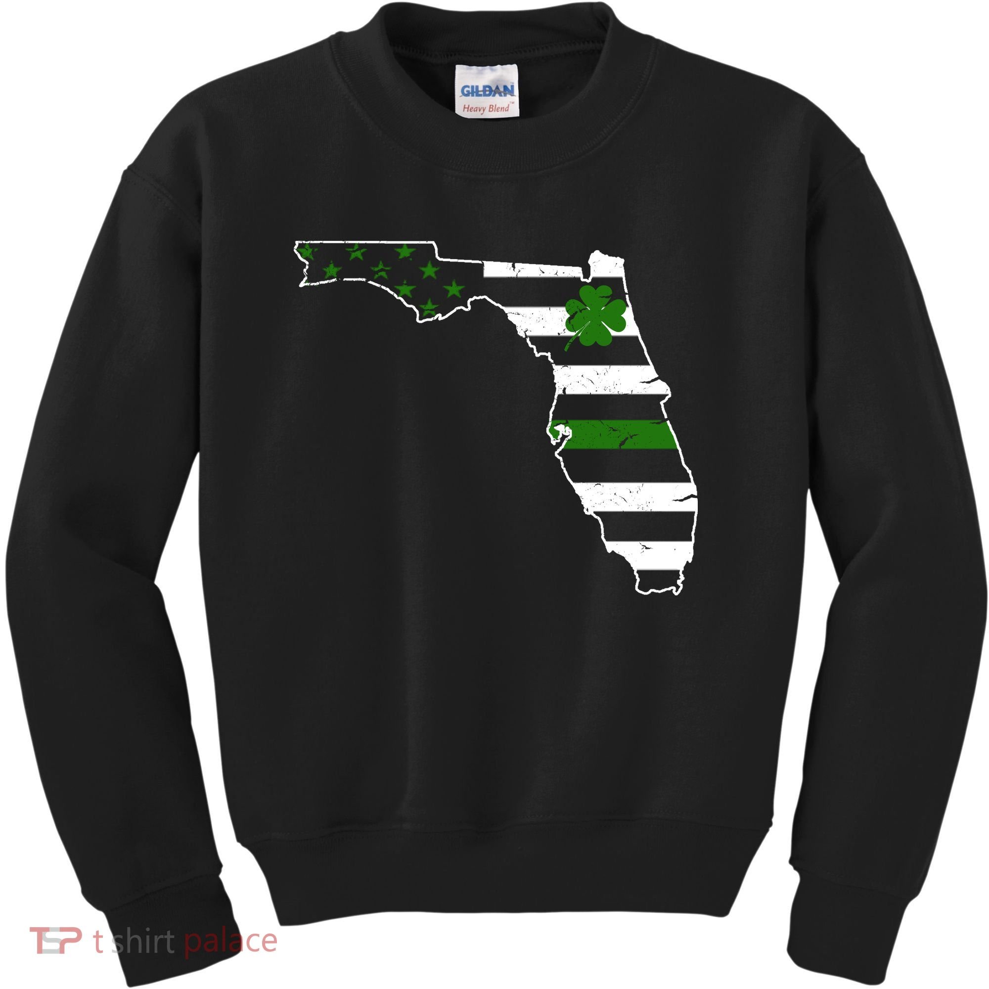 Irish Florida State Flag American Map Kids Sweatshirt